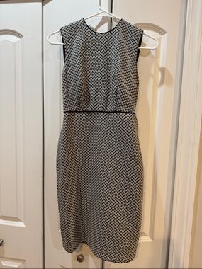 Ann Taylor Geometric Midi Sheath Dress